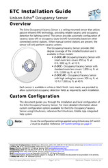 ETC Unison Echo E-OCC-HC Installation Manual
