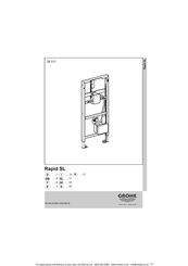 Grohe Rapid SL 38 511 Manual