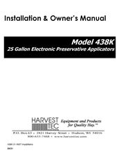 Harvest TEC 438K Installation & Owner's Manual