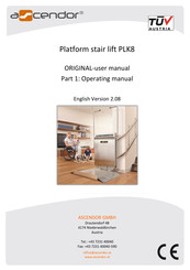 Ascendor PLK8 Original User Manual