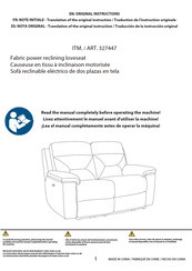 Costco 327447 Original Instructions Manual