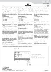 Vimar by-me 01801 Instruction Sheet