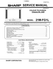 Sharp 21M-FG1L Service Manual
