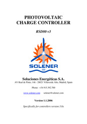 Solener RSD80 v3 Manual