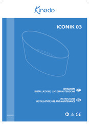 Kinedo ICONIK 03 Instructions & Installation Manual