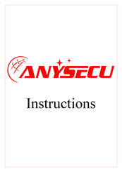Anysecu HD810 Instructions Manual