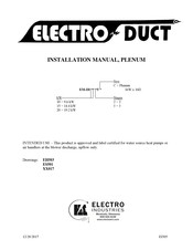Electro Industries ELECTRO DUCT Installation Manual