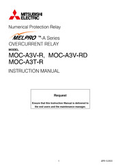 Mitsubishi Electric MELPRO MOC-A3T-R Instruction Manual