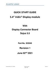 Plastic Logic 303040 Quick Start Manual