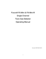 Foxcroft FX-Mini-R Operating Manual