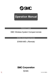 SMC Networks EX600-WD Series Operation Manual