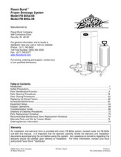 Flavor Burst FB 80Sa-08 Manual