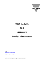 CARLO GAVAZZI G38900014 User Manual