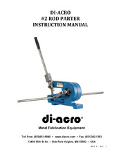 Di-Acro 2 ROD PARTER Instruction Manual