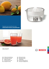 Bosch MUZ6ZP Series Instruction Manual