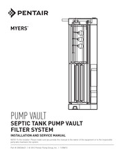 Pentair MYERS PUMP VAULT Installation And Service Manual
