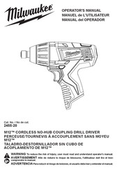 Milwaukee 2455-20 Operator's Manual