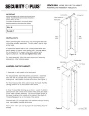 Security + Stack-On Series Assembly And Installation Instructions Manual