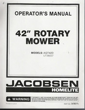 Jacobsen UT36037 Operator's Manual