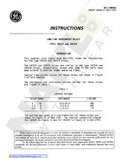 GE IAC57B Instructions Manual