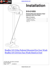 Bradley S19-210 Installation Manual