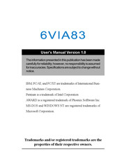 Acorp 6VIA83A User Manual