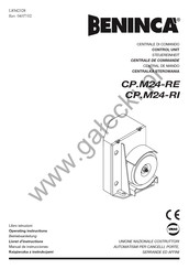 Beninca CP.M24-RE Operating Instructions Manual
