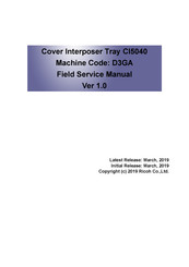 Ricoh D3GA Field Service Manual