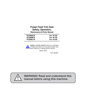 Wood-mizer PC200A10 Operation Maintenance & Parts Manual