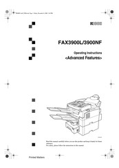 Ricoh fax3900l Operating Instructions Manual