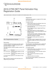 Edwards 2010-2-PAK-NET Registration Manual