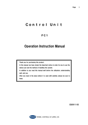 Fenwal Controls FC1 Operation & Instruction Manual