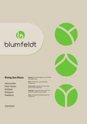 Blumfeldt 10033029 Manual
