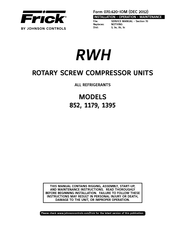 Johnson Controls Frick 1179 Manual