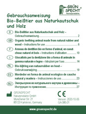GRÜNSPECHT 688-00 Instructions For Use Manual