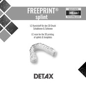 Detax FREEPRINT split Instructions For Use Manual