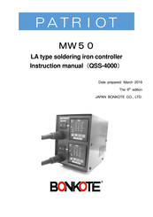 BONKOTE PATRIOT MW50 Instruction Manual