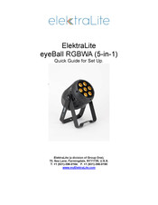 elektraLite eyeBall RGBWA Setup Quick Manual