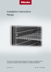 Miele HR 1124-3 AG Installation Instructions Manual