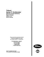 Tidland C Series Installation Manual