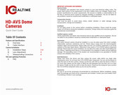 Ic Realtime HD-AVS Quick Start Manual