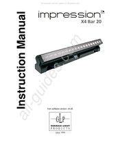 German Light Products Impression X4 Bar 20 Instruction Manual