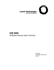 Lucent Technologies CIB 3000 Quick Start Manual