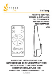 KLASS Fan TelTemp Operating Instructions Manual