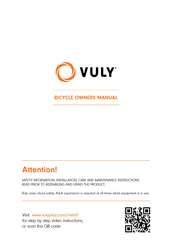 Vuly BMX Bike Owner's Manual
