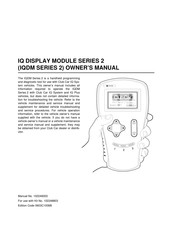 Club Car IQDM 2 Series Owner's Manual