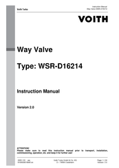 Voith 22000000700 Instruction Manual