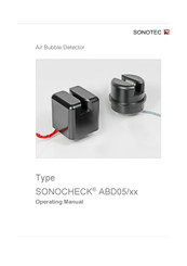 Sonotec SONOCHECK ABD05 Series Operating Manual