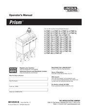 Lincoln Electric Prism L17587-24 Operator's Manual