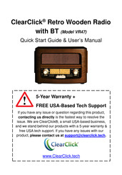 ClearClick VR47 Quick Start Manual & User Manual